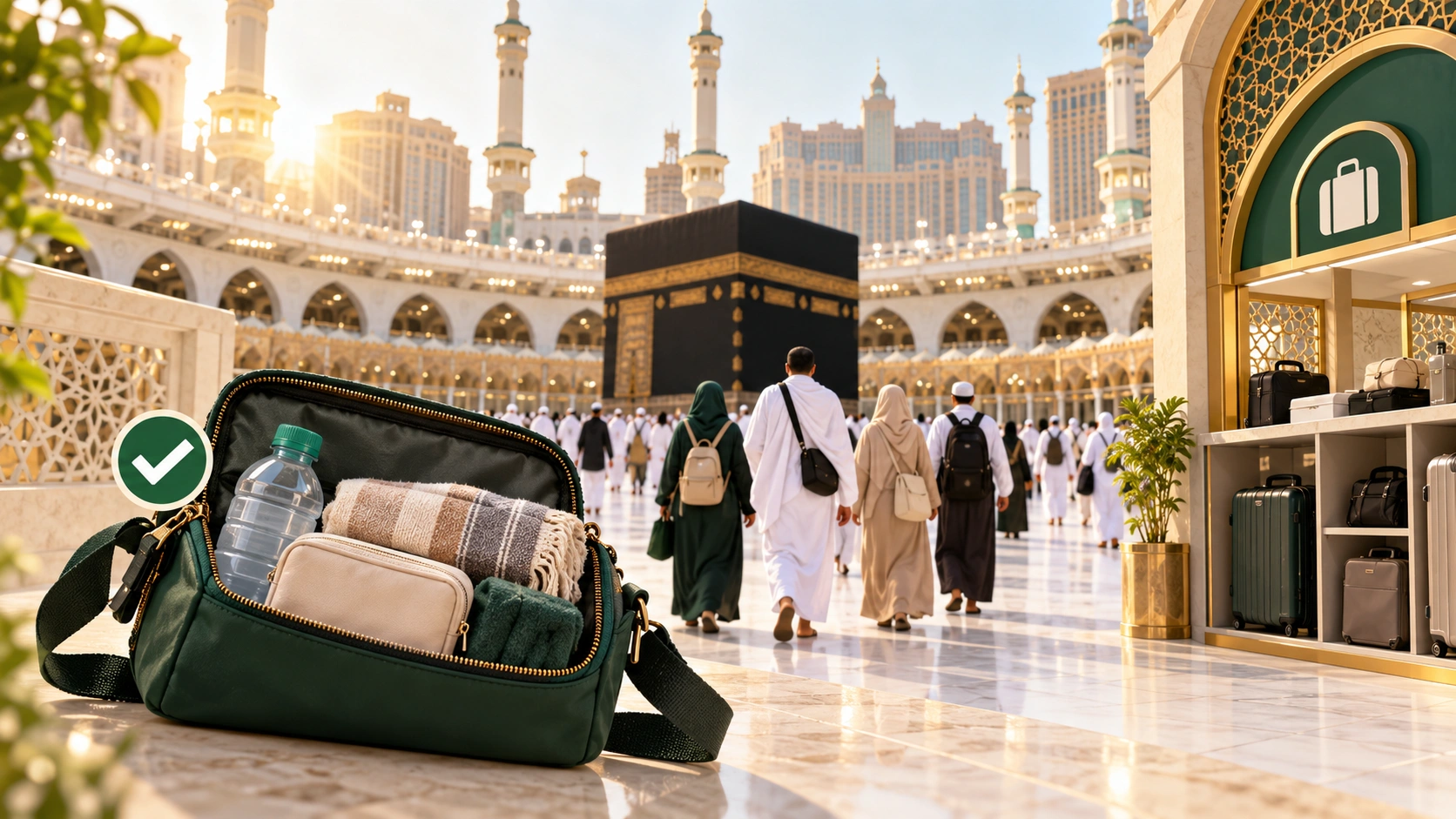 Barang yang Dilarang Dibawa ke Masjidil Haram: Panduan Tas dan Penitipan 2026