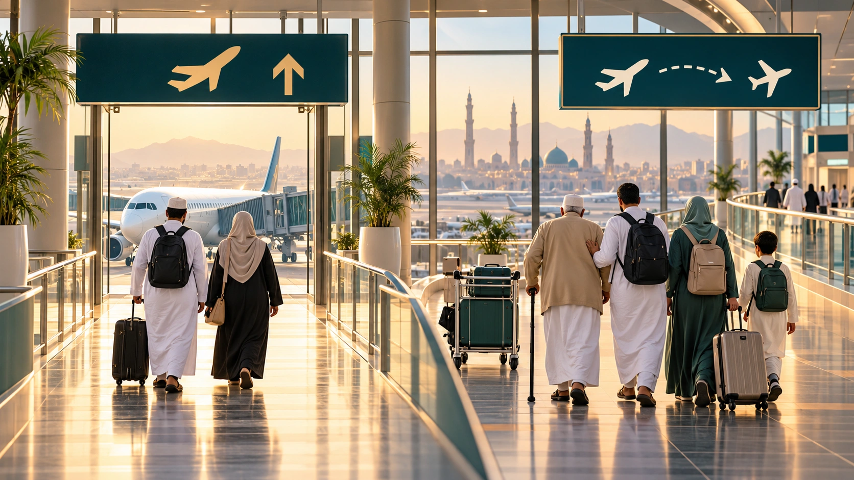 Umrah Direct atau Transit? Cara Memilih Penerbangan untuk Lansia dan Keluarga