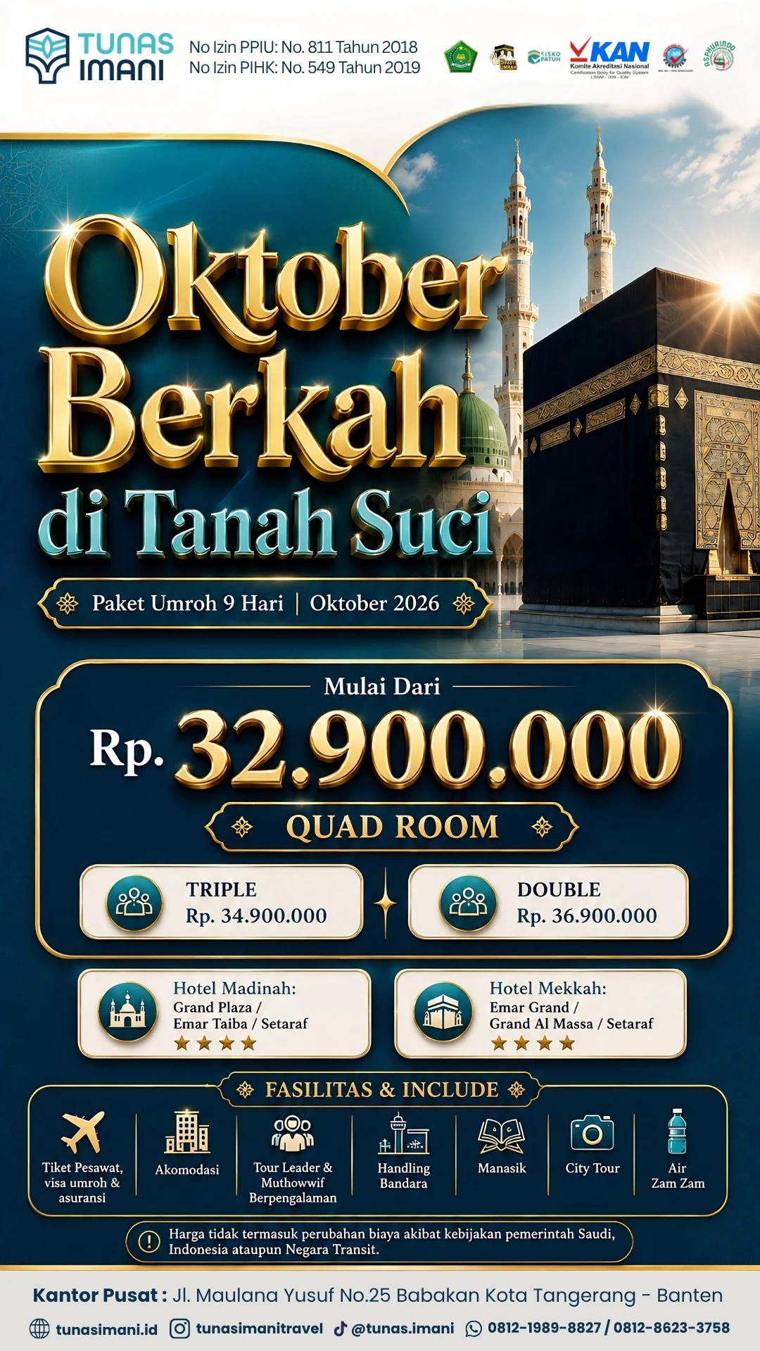 Oktober Berkah di Tanah Suci 2026