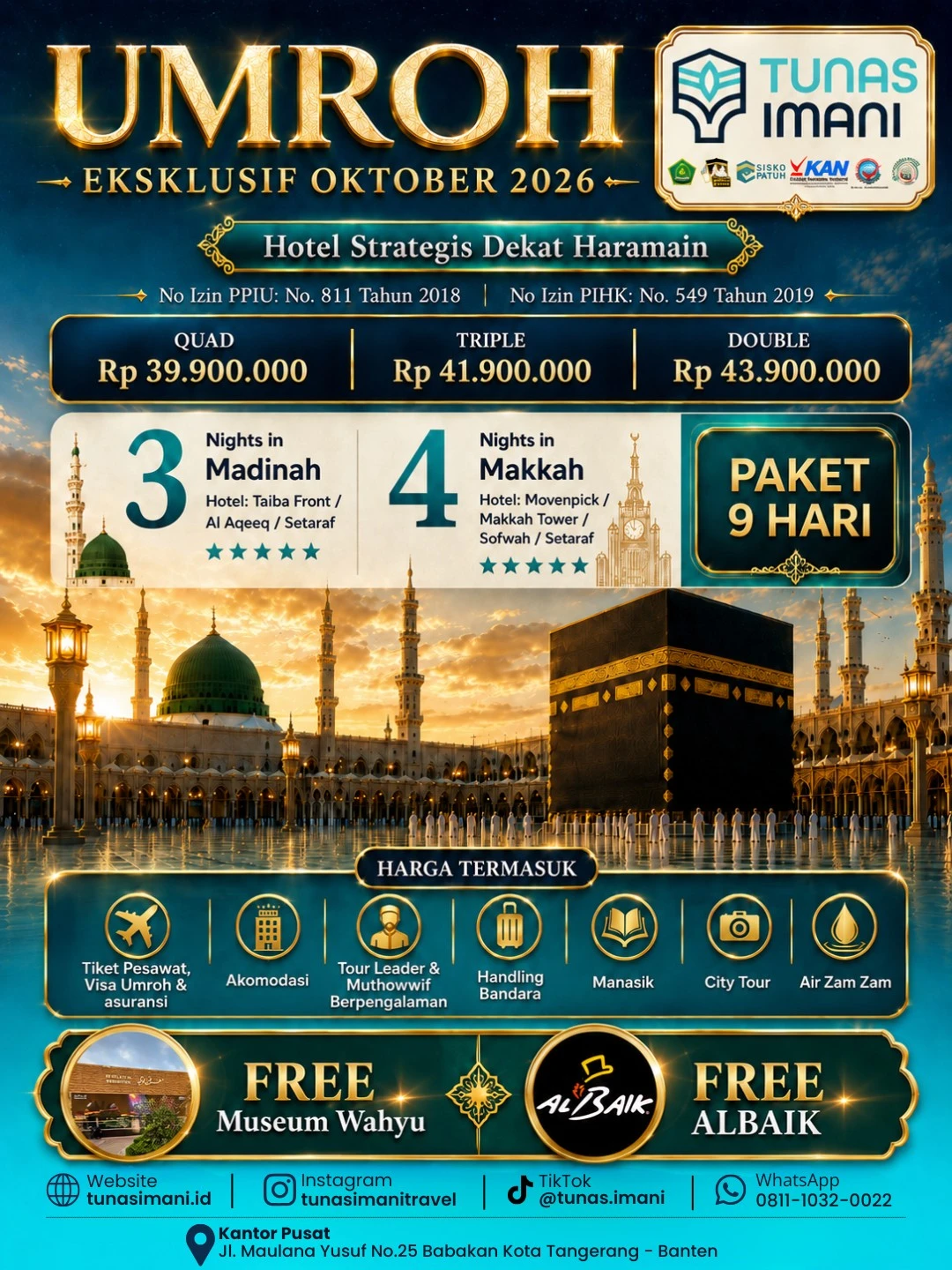 Umroh Eksklusif Oktober 2026