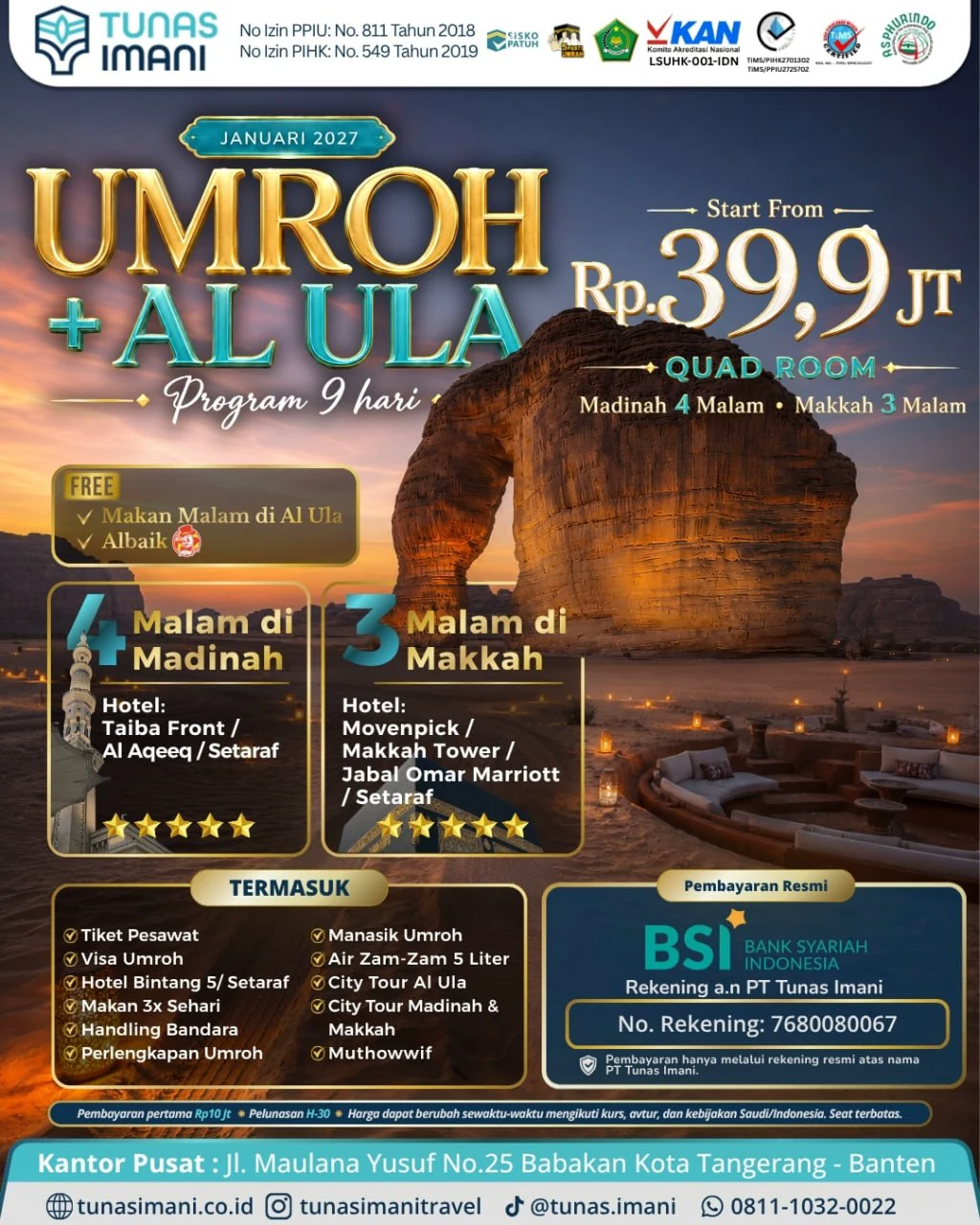 Umroh Plus Al Ula 10 Hari