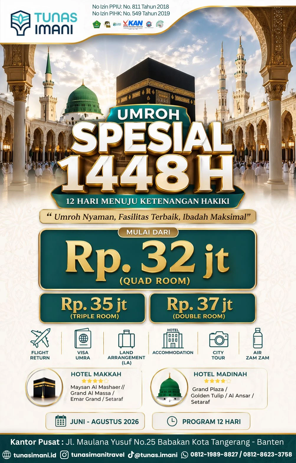 Umroh Spesial 1448H - Juni Agustus 2026